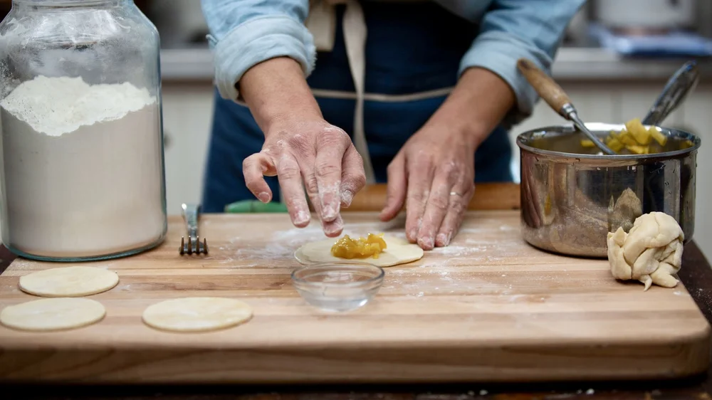 Apple Empanadas with Bourbon Whipped Cream The Ranch Table